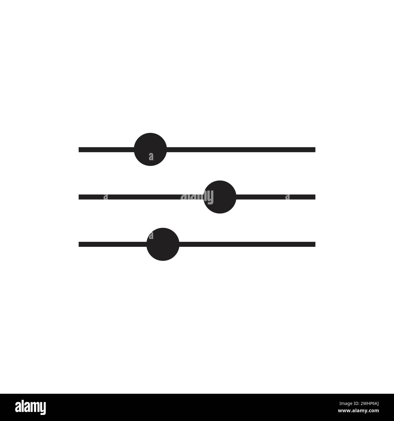 Flat adjustment button icon symbol vector Illustration Stock Vector ...