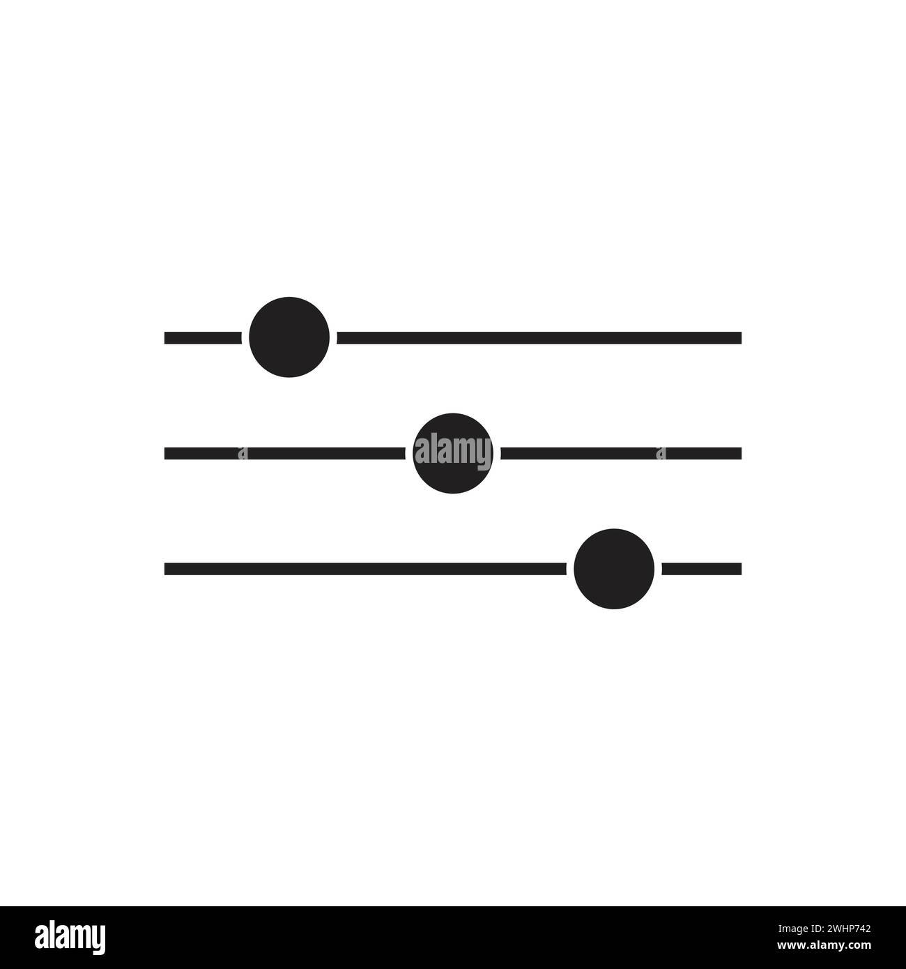 Flat adjustment button icon symbol vector Illustration Stock Vector ...