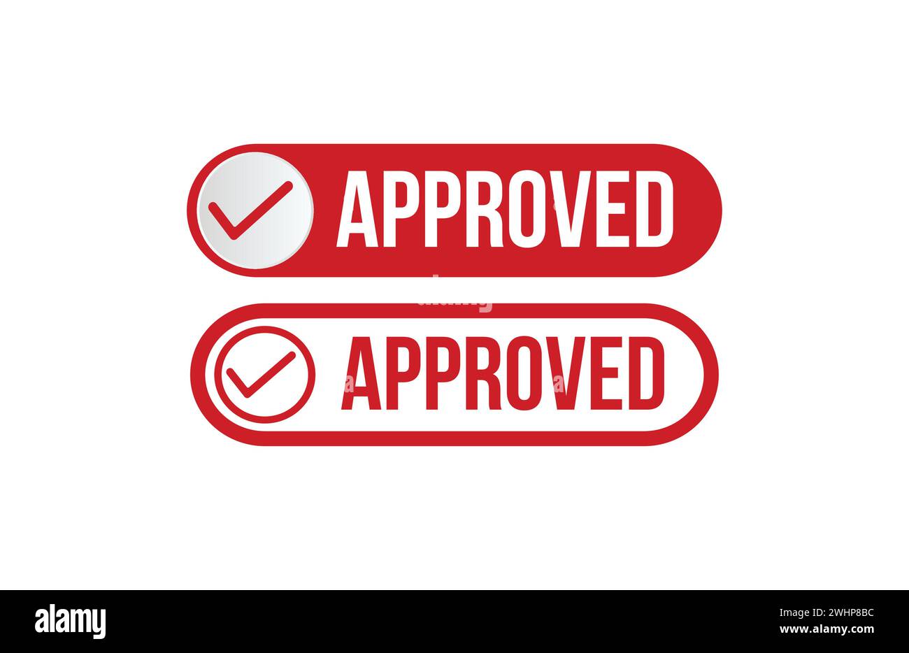 Approved icon. Approved rubber grunge stamp seal vector Stock Vector