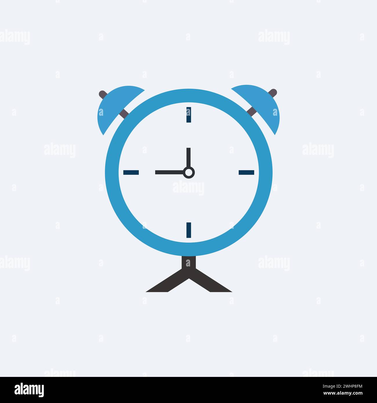 Flat alarm clock icon symbol vector Illustration Stock Vector Image ...