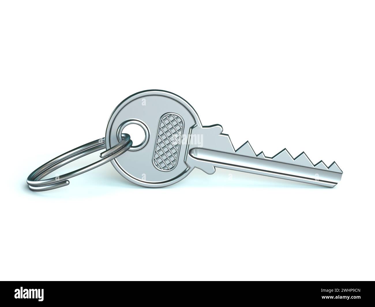 Key 3D rendering illustration isolated on white background Stock Photo ...
