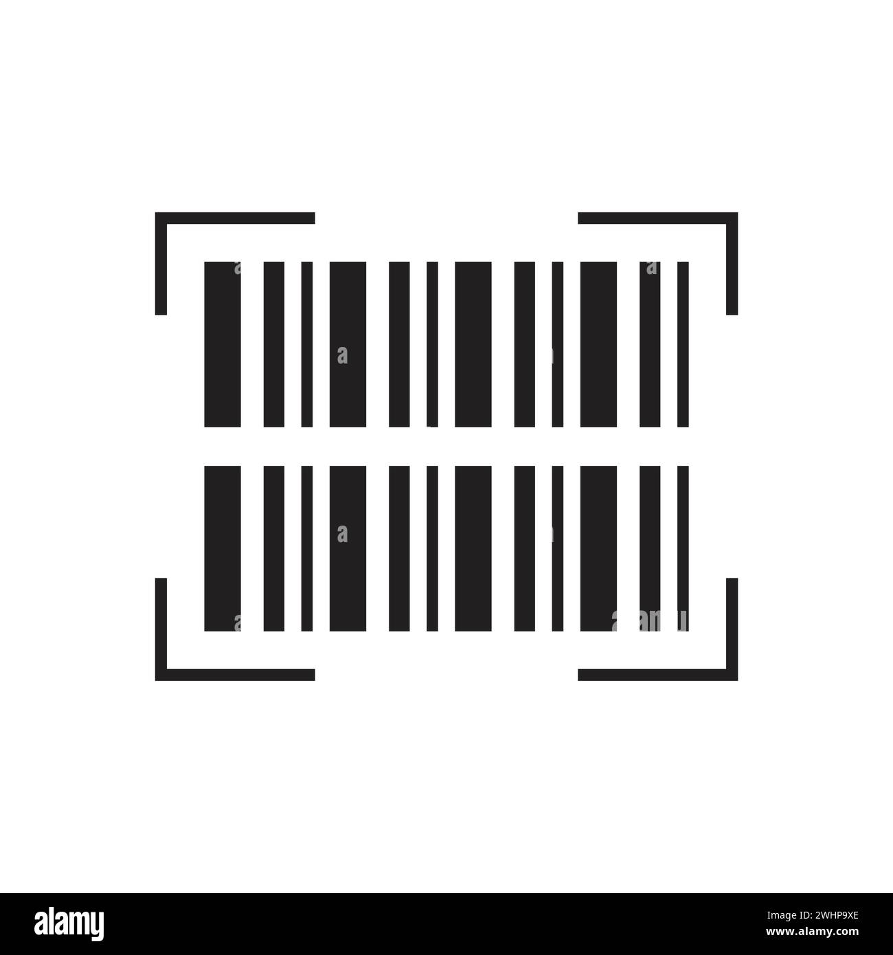 Barcode icon flat vector illustration Stock Vector Image & Art - Alamy