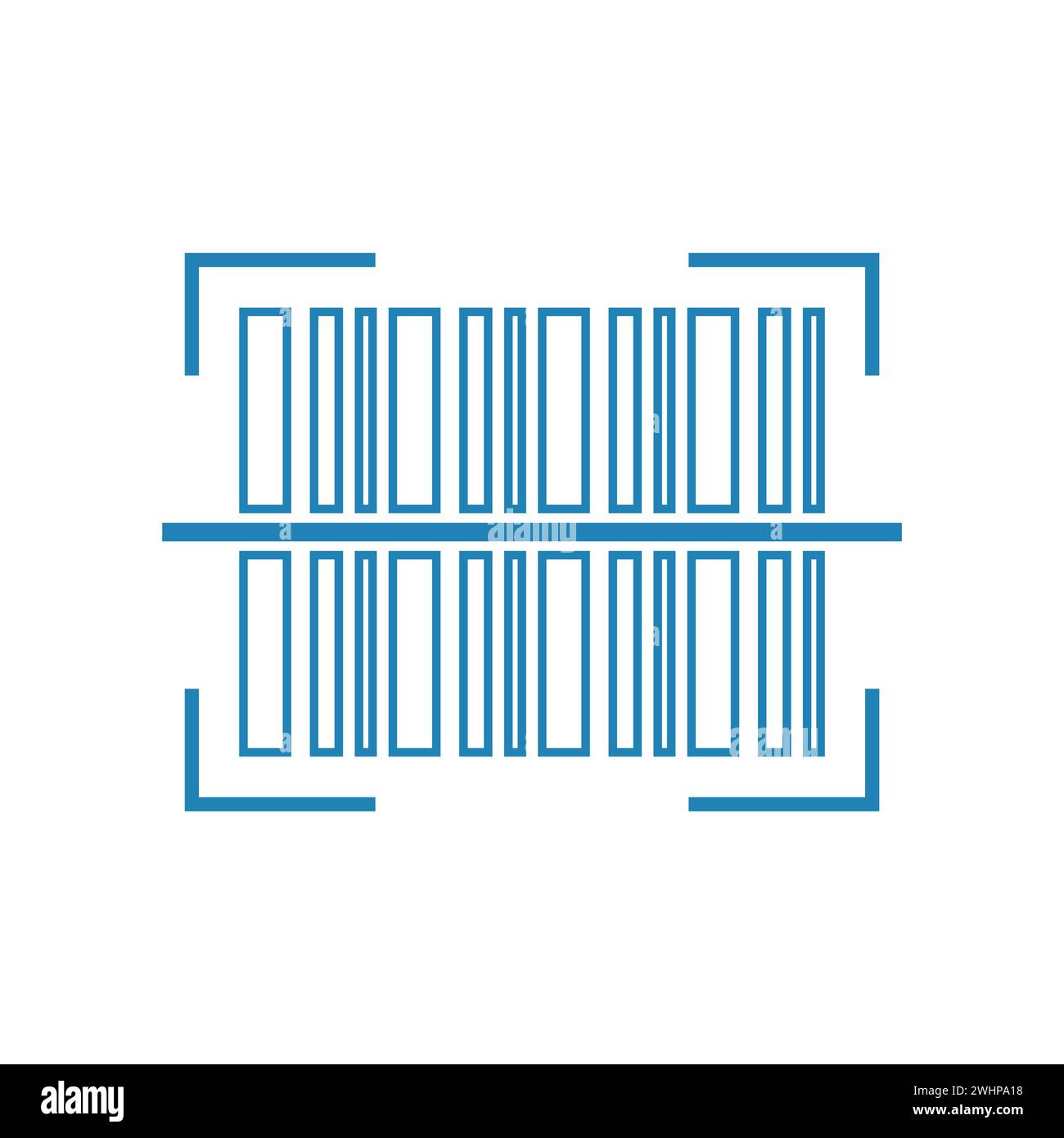 Barcode icon flat vector illustration Stock Vector Image & Art - Alamy