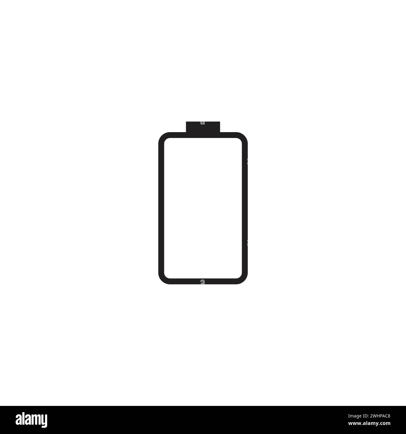 battery icon in trendy flat design. Stock Vector