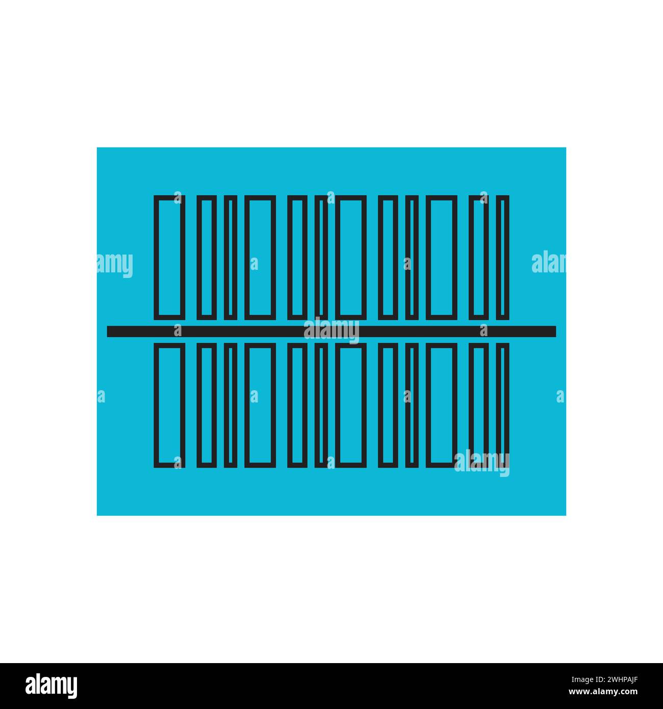 Barcode icon flat vector illustration Stock Vector Image & Art - Alamy