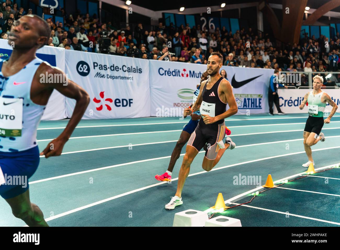 Azeddine HABZ (FRA), 1500m Men, during the Meeting de Lievin 2024 ...