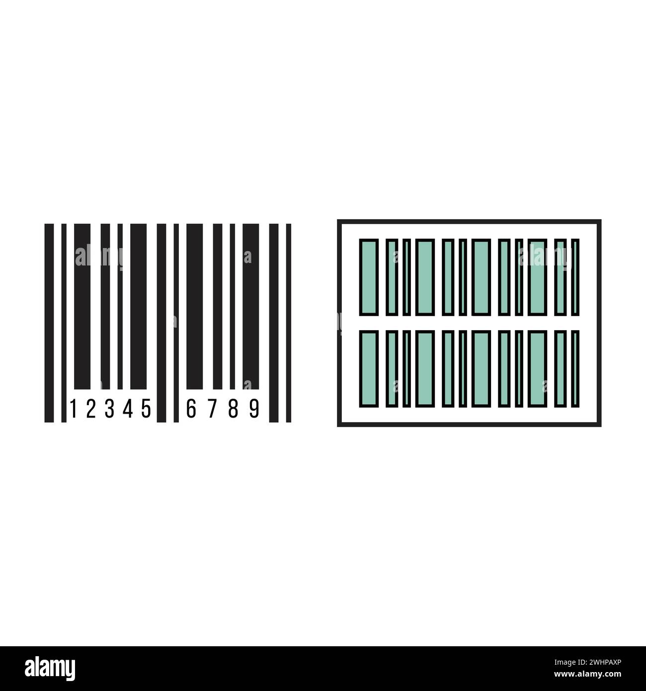 Barcode icon flat vector illustration Stock Vector Image & Art - Alamy