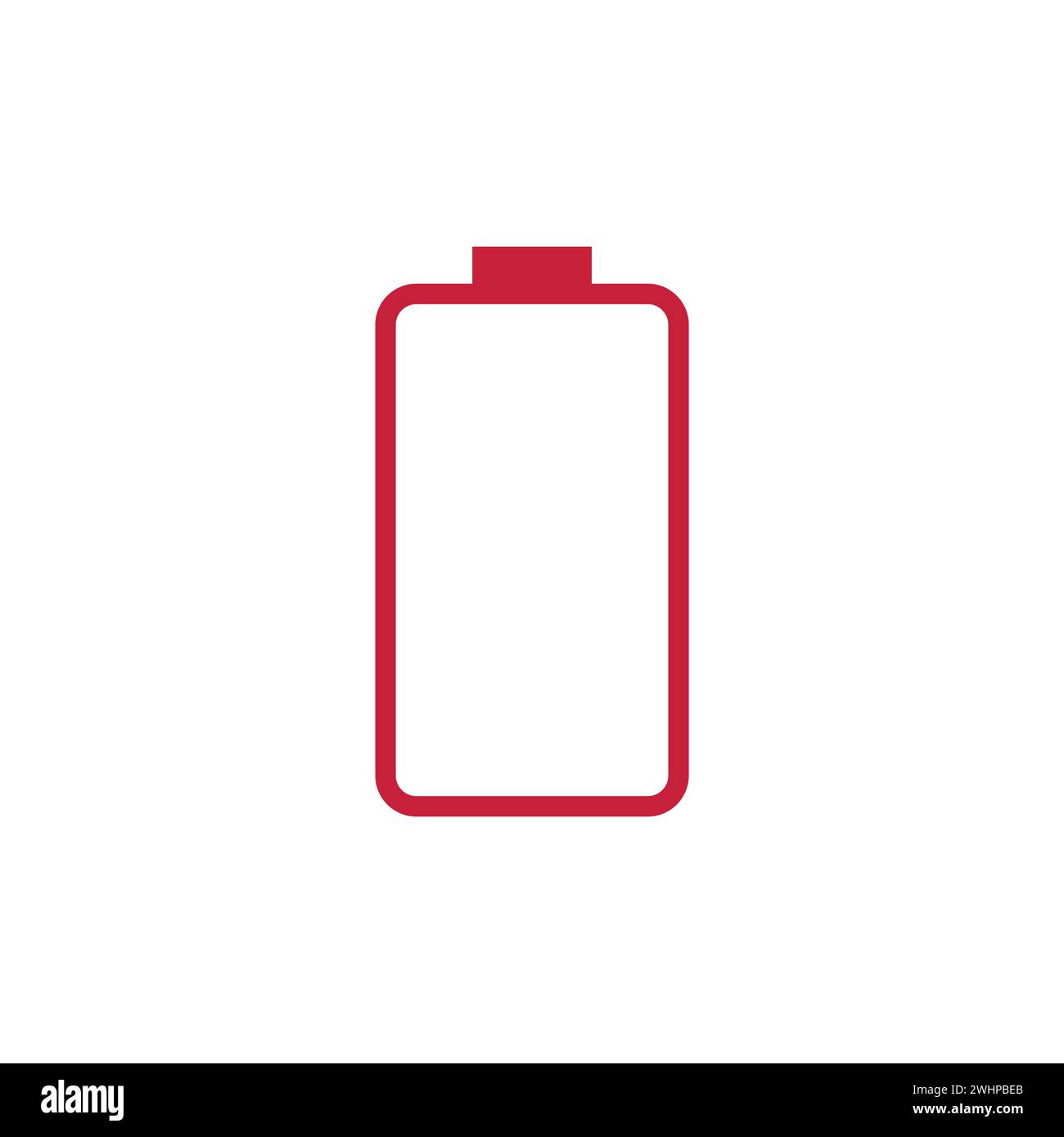 battery icon in flat style with background. Stock Vector