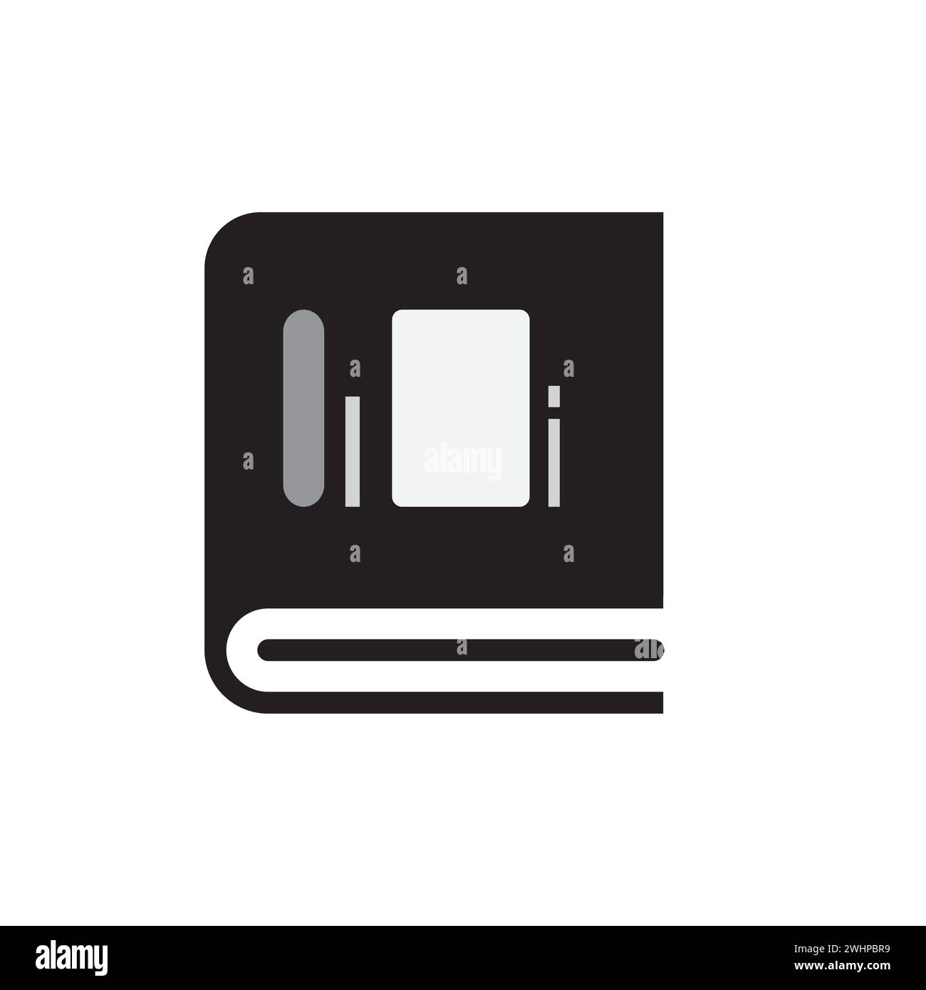 Flat Book icon symbol vector Illustration Stock Vector Image & Art - Alamy