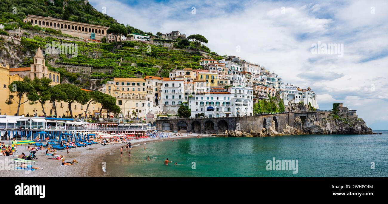 The city of Amalfi, on the Amalfi coast, Italy Stock Photo - Alamy