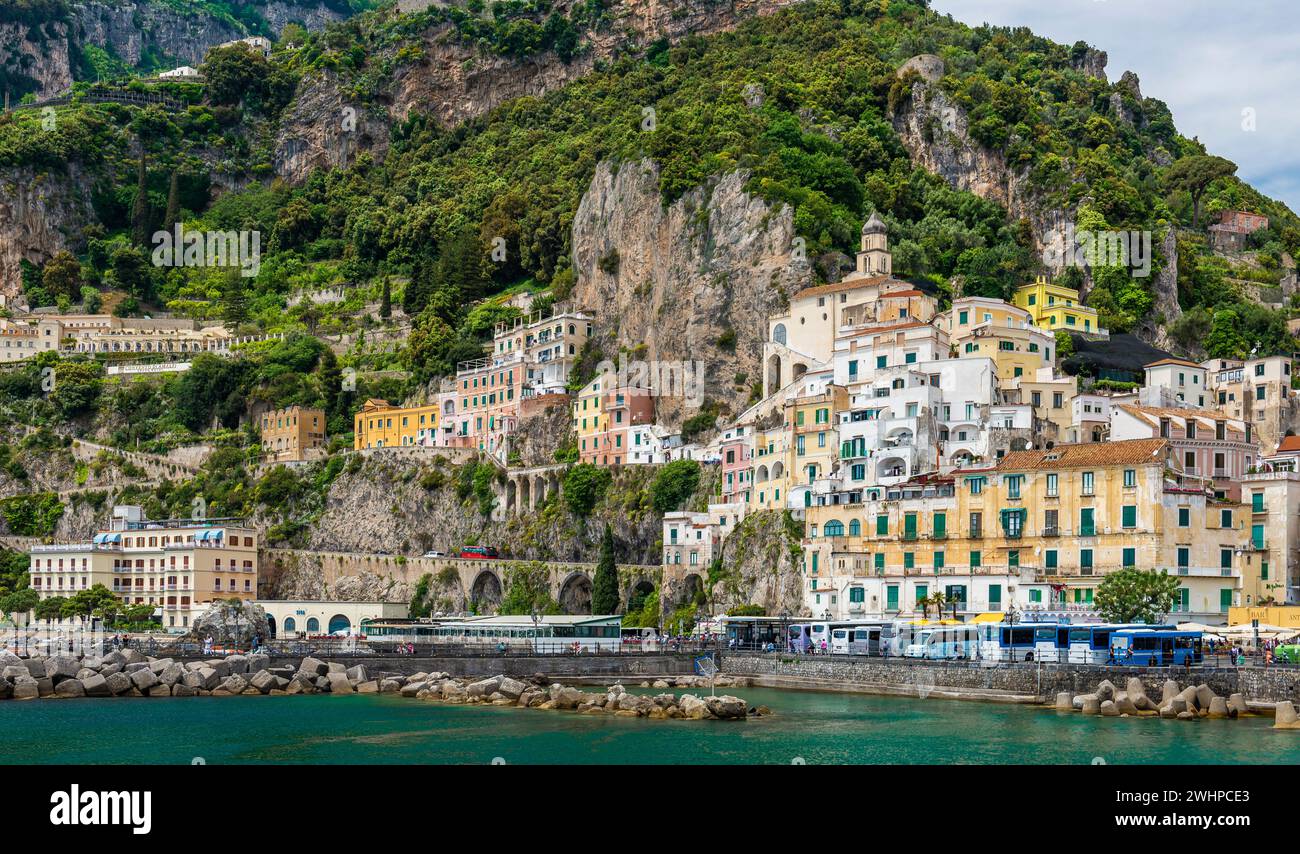 The city of Amalfi, on the Amalfi coast, Italy Stock Photo - Alamy