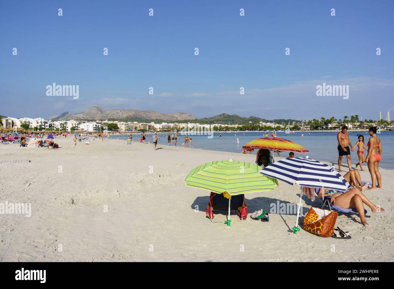 Playa de Alcudia Stock Photo
