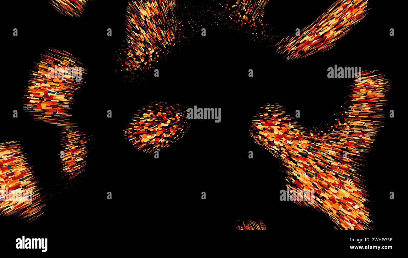 Abstract field particles. Computer generated 3d render Stock Photo - Alamy