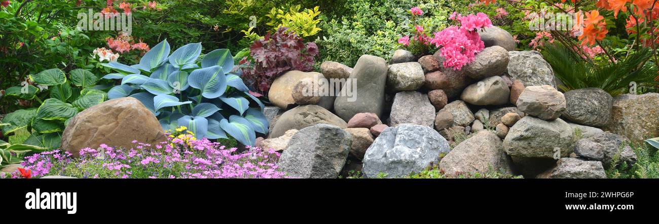 Stone garden Stock Photo