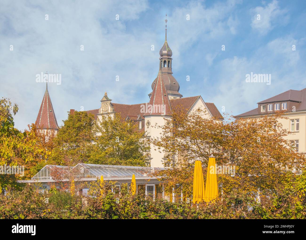 Hegne Castle and Monastery, Allensbach/Hegne, District of Constance Stock Photo