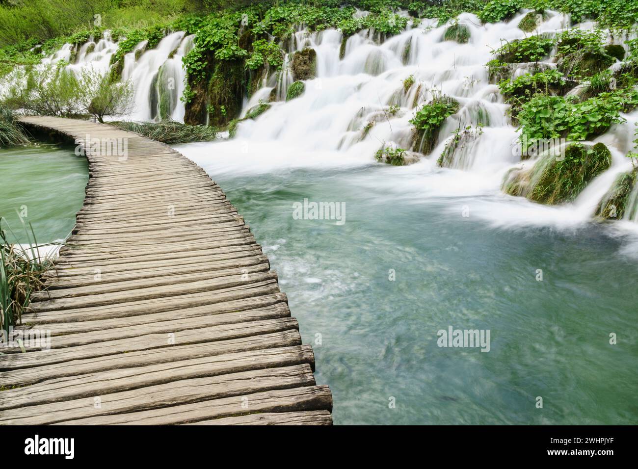 Parque Nacional de los Lagos de Plitvice Stock Photo