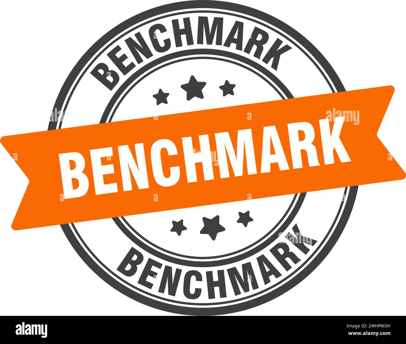 benchmark stamp. benchmark round sign. label on transparent background ...