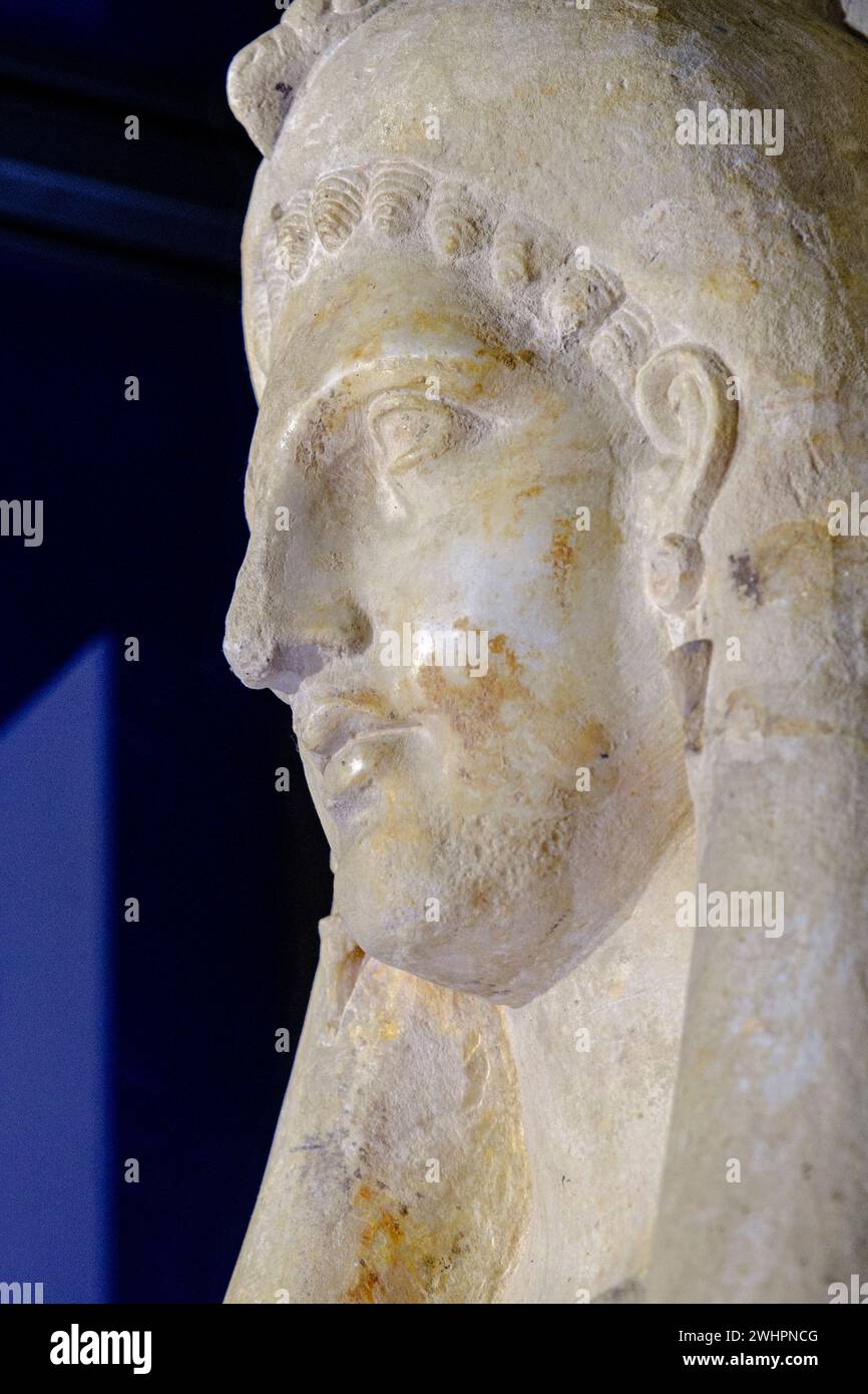 Carthagin sarcophagus of the winged priestess, Carthage, necropolis of