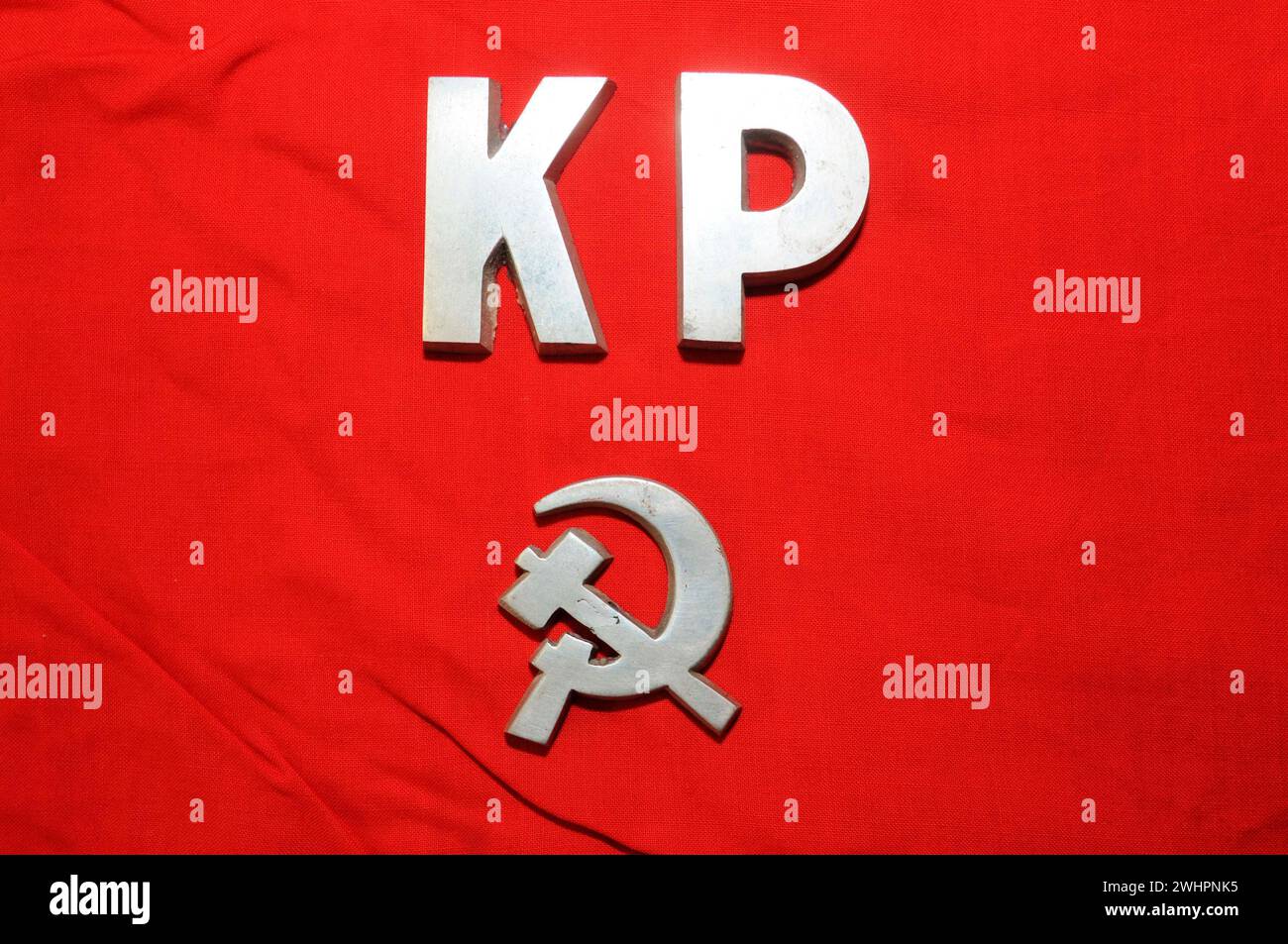 Hammer and sickle, symbol for communism Stock Photo