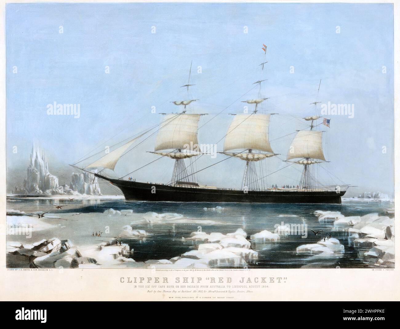 American clipper ship hi-res stock photography and images - Alamy