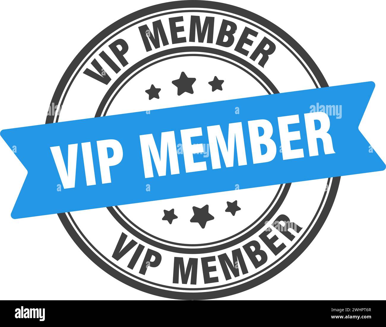 vip member stamp. vip member round sign. label on transparent ...