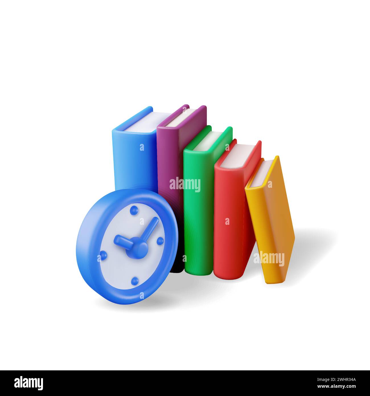 Books 3d rendering Stock Vector Images - Alamy