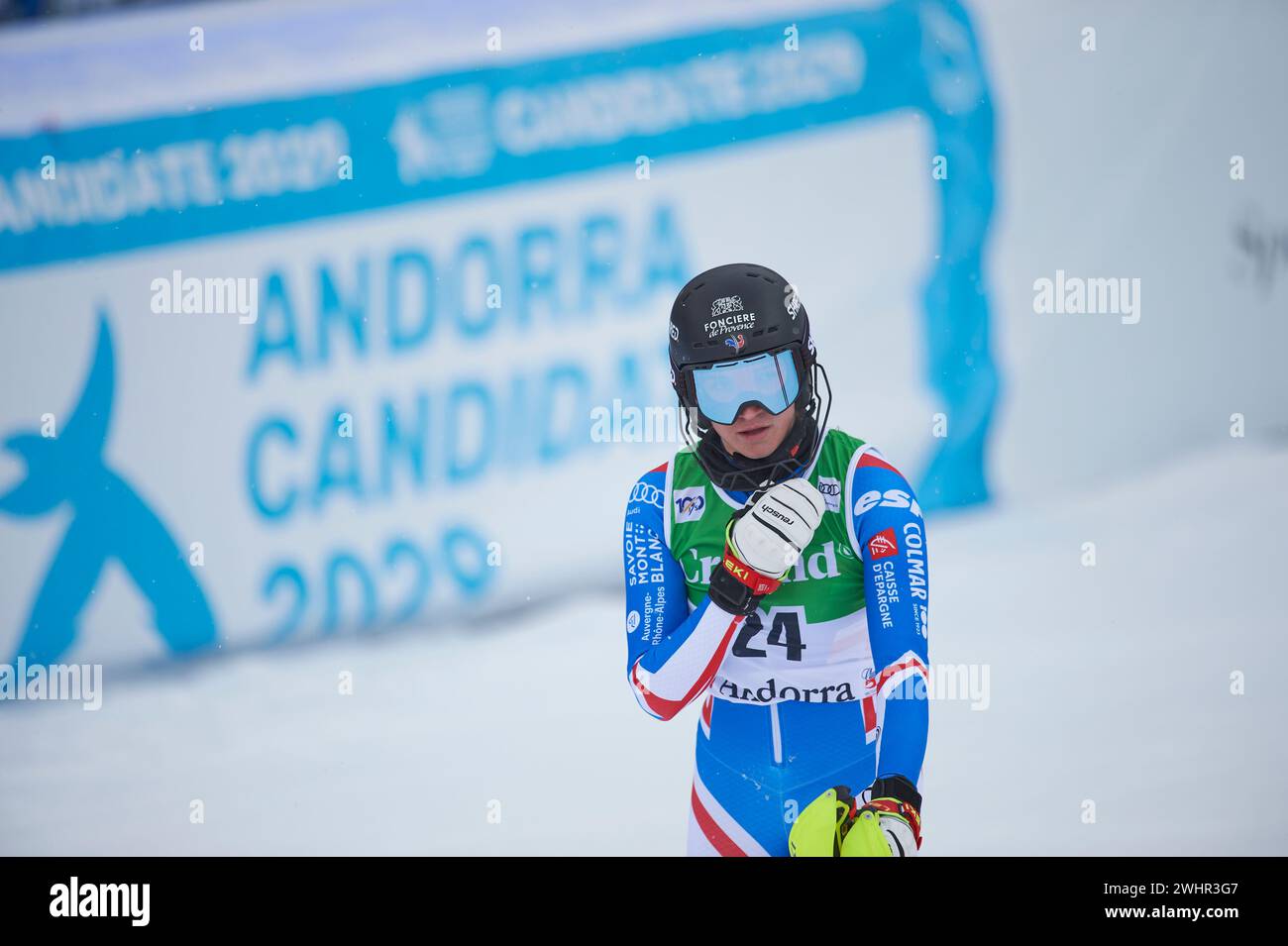 Chiara Pogneaux from France in action during the AUDI FIS Ski World Cup