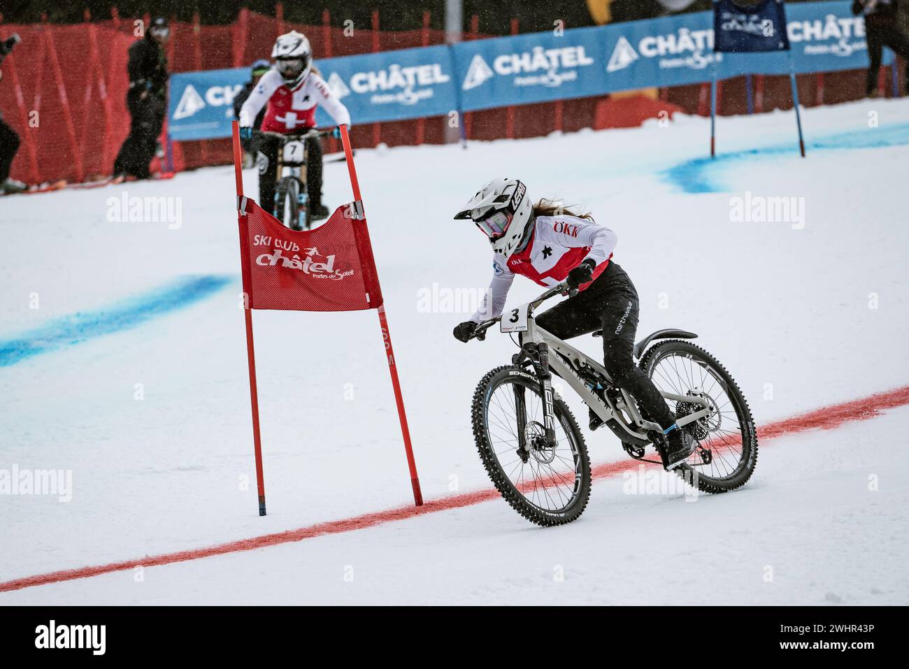 Lisa BAUMANN of Switzerland 1st place in the Women Elite Dual Slalom