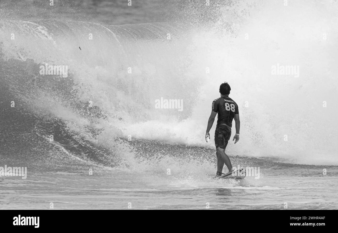 Haleiwa, HI, USA. 10th Feb, 2025. Mens Championship winner Barron