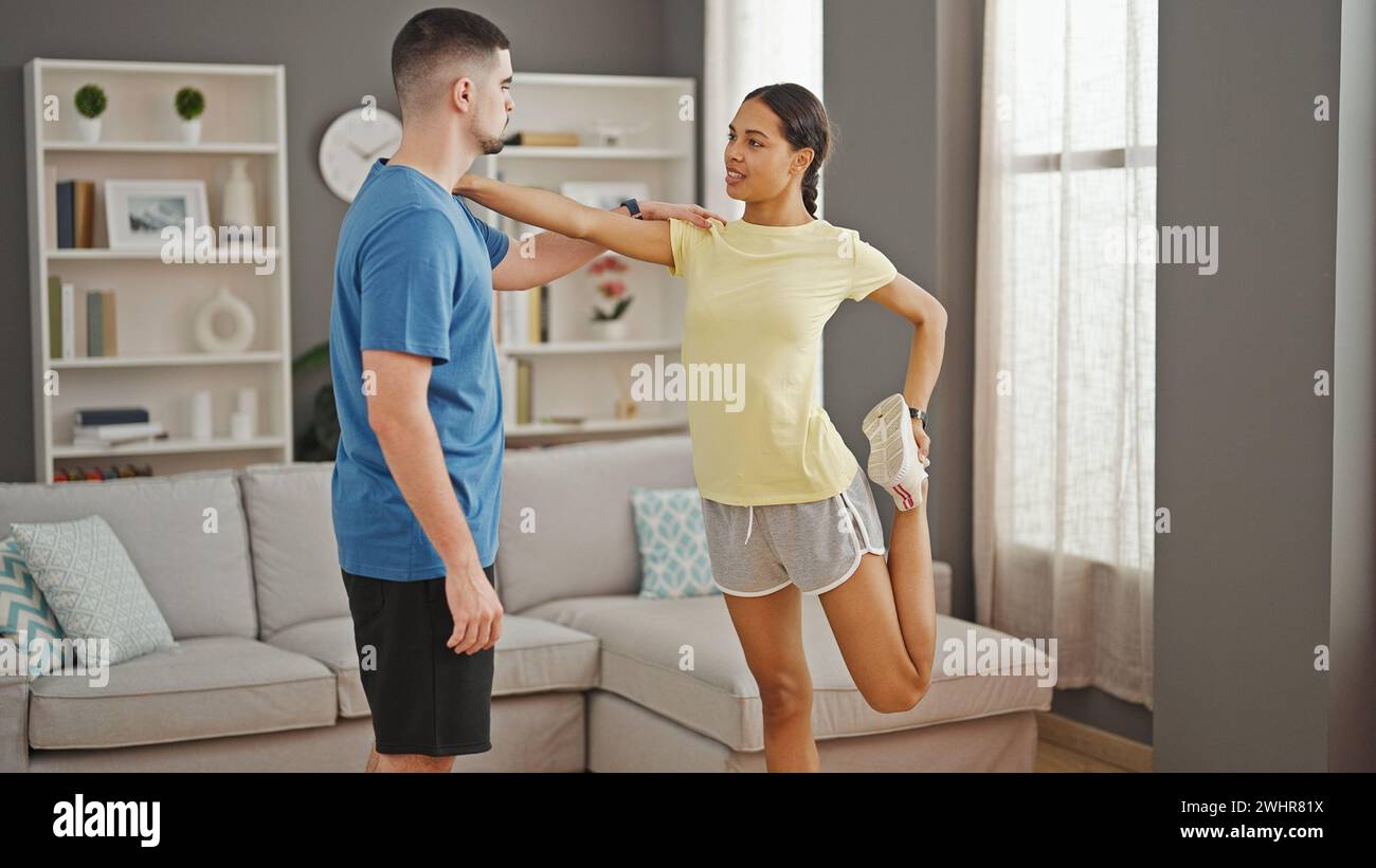 Athletic man warming up back hi-res stock photography and images - Alamy