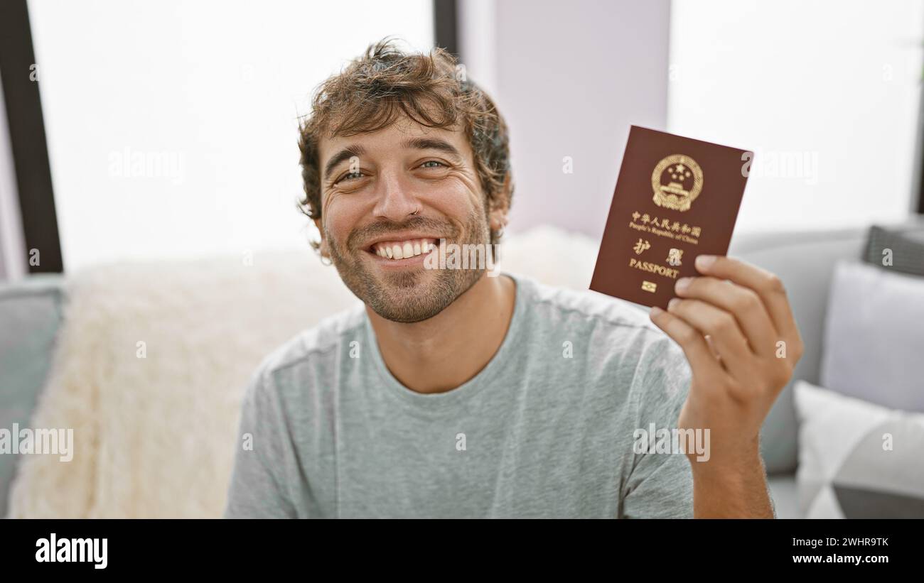 Seated comfortably home young hi-res stock photography and images - Alamy