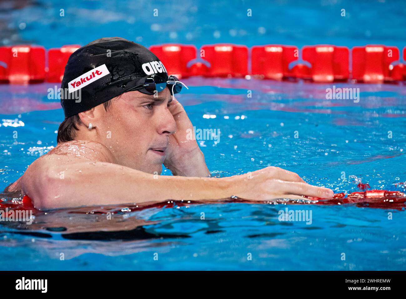 Nicolo Martinenghi of Italy competes in the swimming men