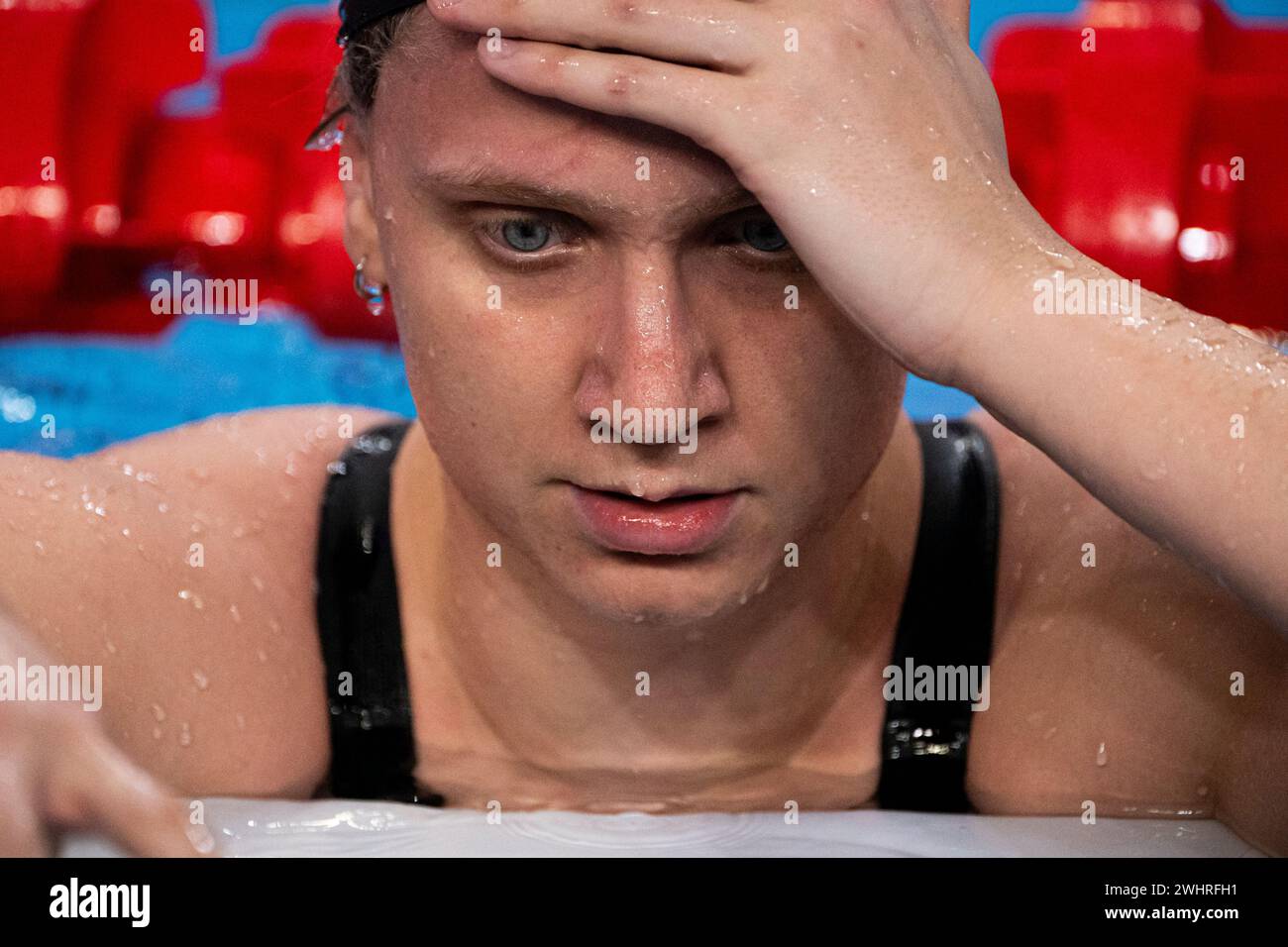 Sonia Laquintana of Italy competes in the swimming women's 100m
