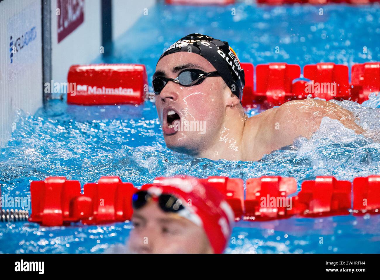 Carlos Quijada Roldan of Spain competes in the swimming men's 400m ...