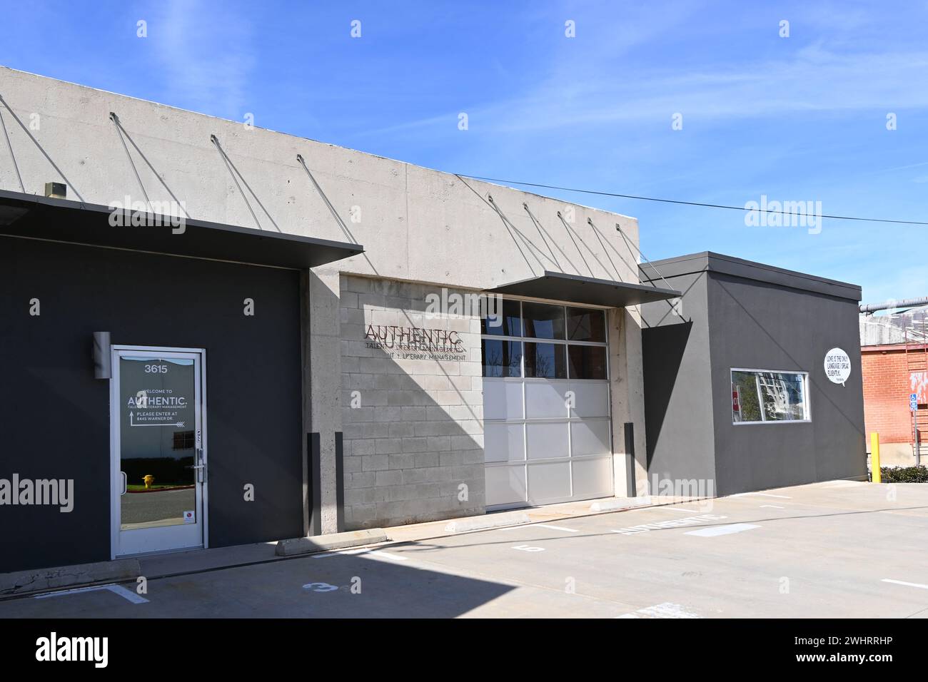 CULVER CITY, CALIFORNIA - 28 JAN 2024: The Los Angeles office of Authentic Talent and Literary Management the largest talent and literary management c Stock Photo