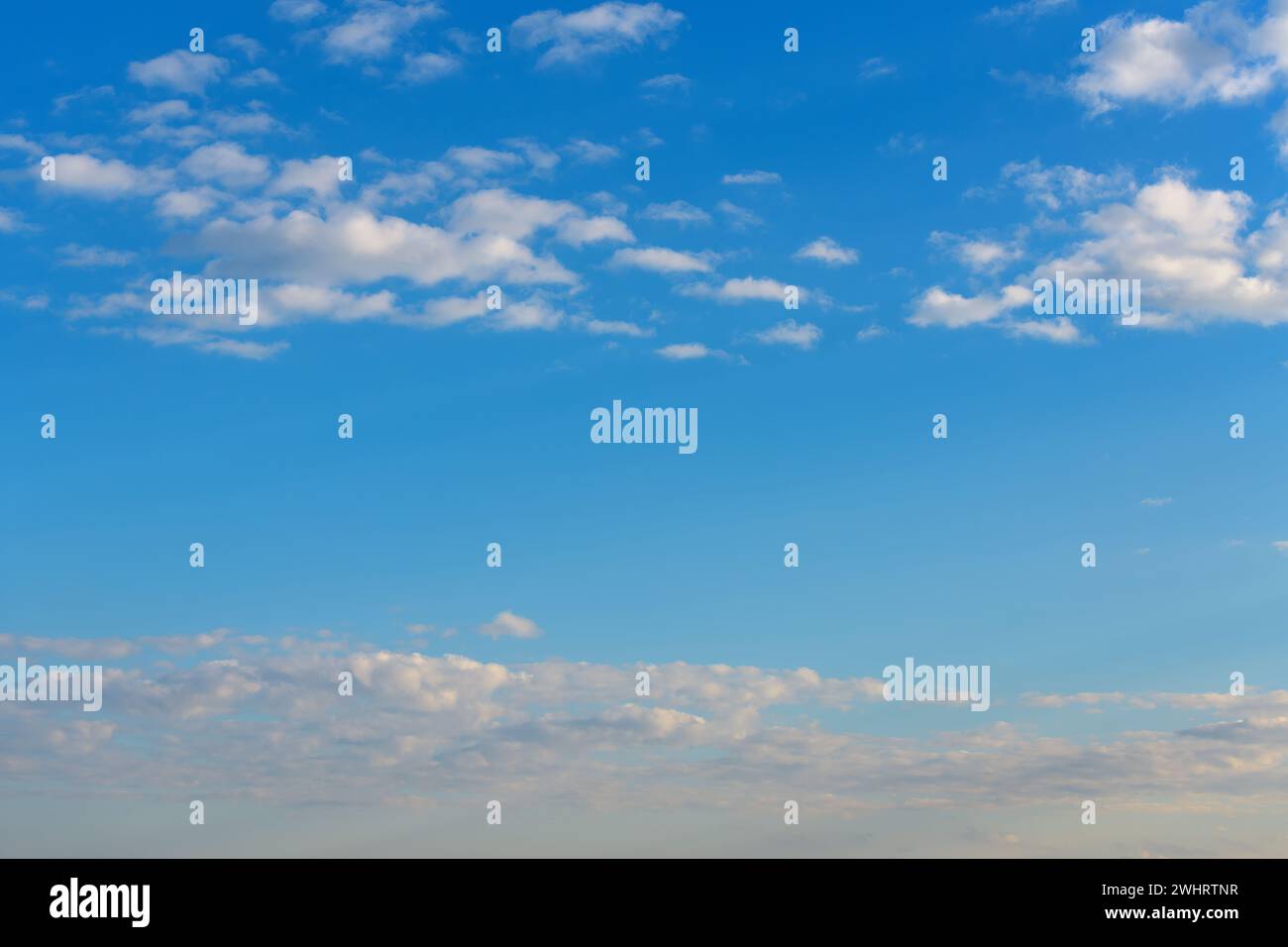 Beautilful nature sky with clouds. Morning dawn scene. Design element or graphic resource with nobody, Stock Photo