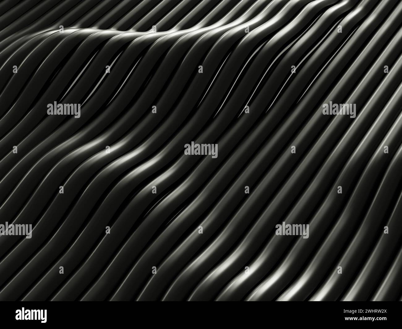 Elegant black background with wavy lines Stock Photo - Alamy