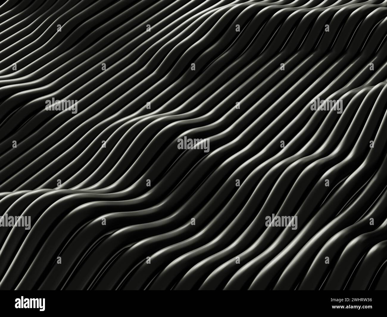 Elegant black background with wavy lines Stock Photo - Alamy