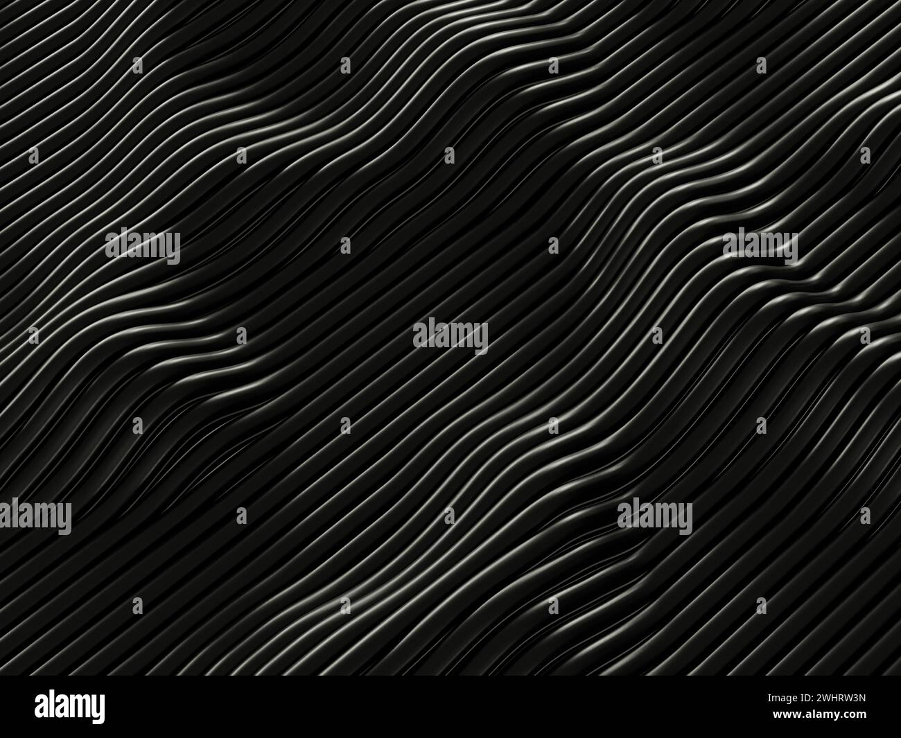 Elegant black background with wavy lines Stock Photo - Alamy
