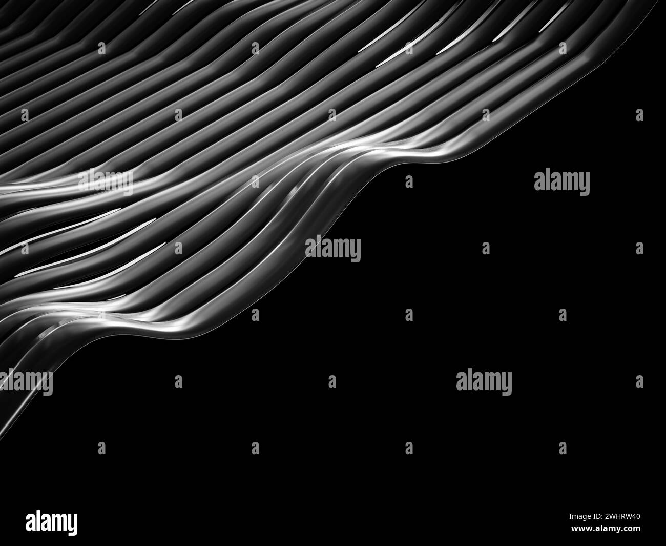 Elegant black background with wavy lines Stock Photo - Alamy