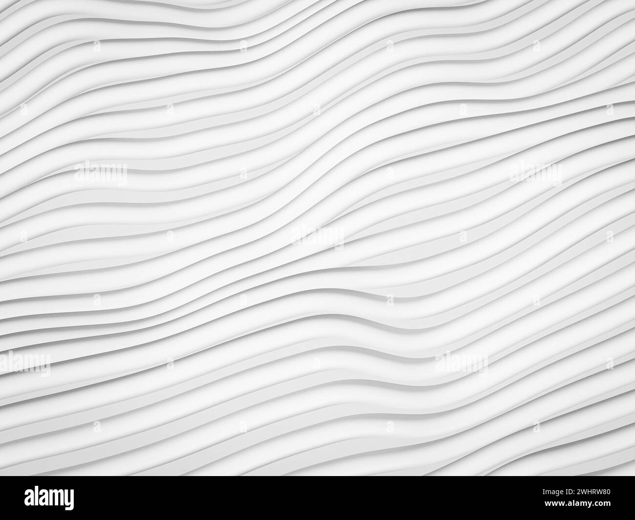 White abstract modern background with wavy lines Stock Photo - Alamy