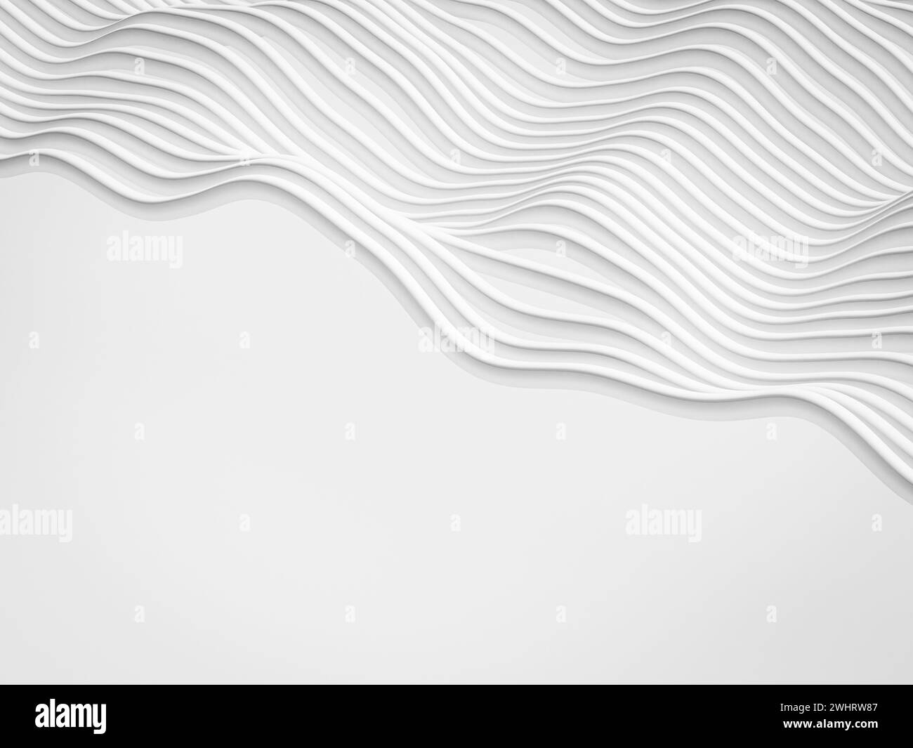 White abstract modern background with wavy lines Stock Photo - Alamy