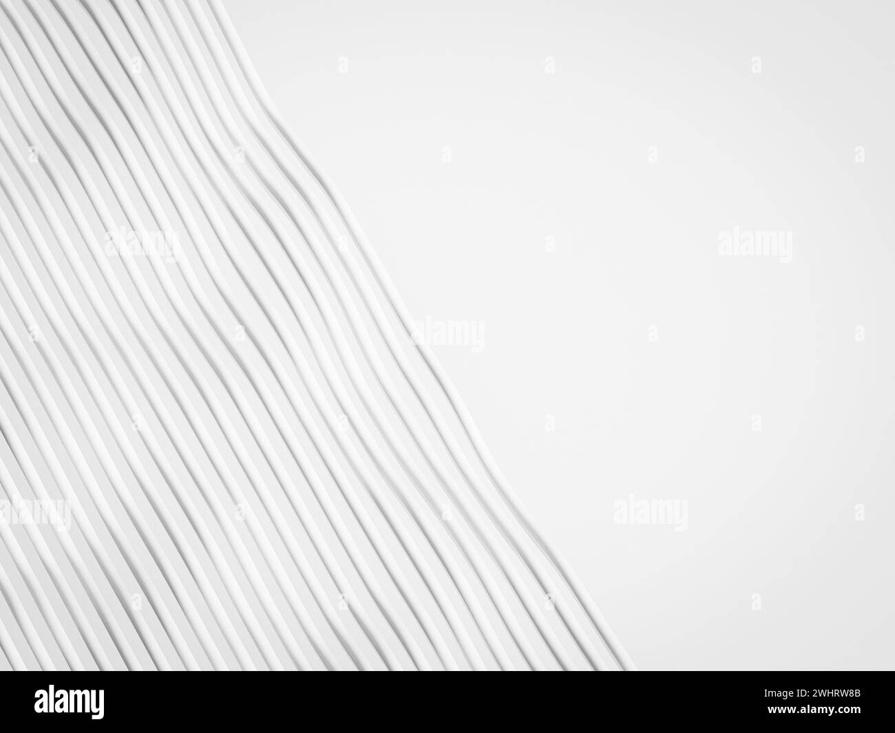 White abstract modern background with wavy lines Stock Photo - Alamy