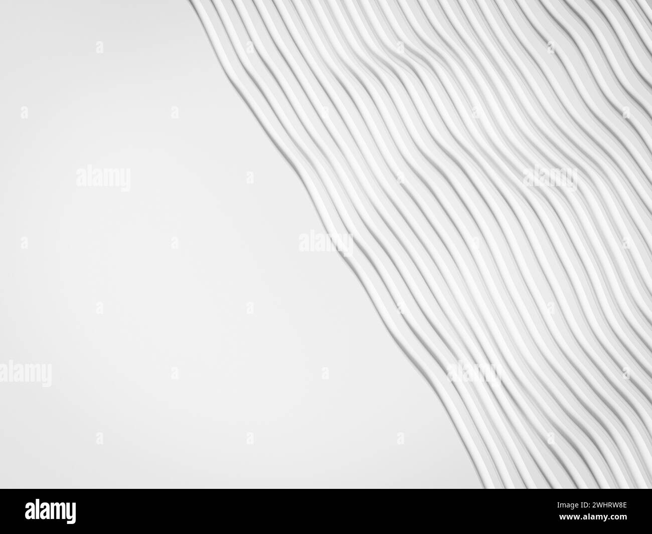 White abstract modern background with wavy lines Stock Photo - Alamy
