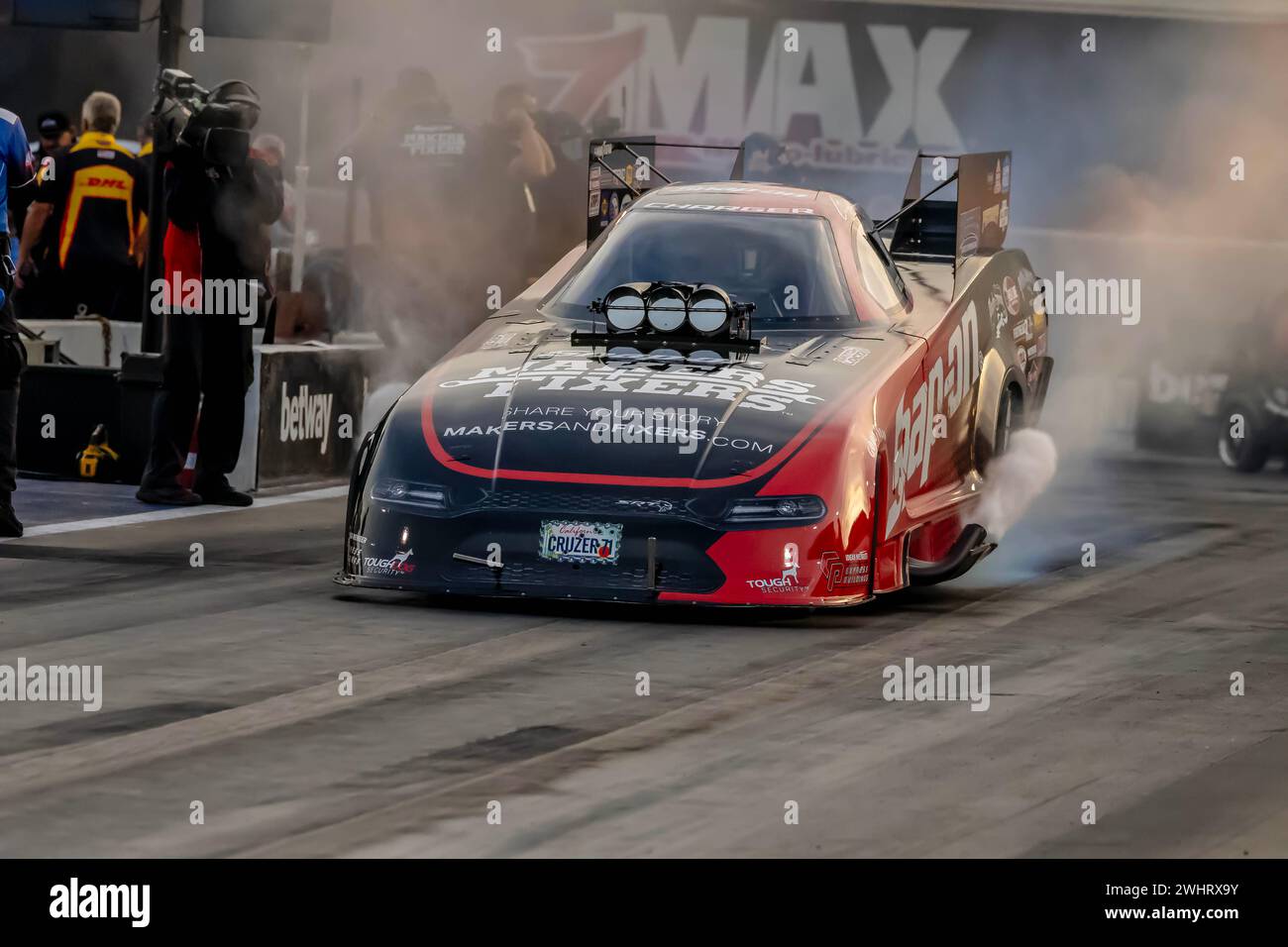 NHRA Funny Car Series: September 22 Betway Carolina Nationals Stock Photo