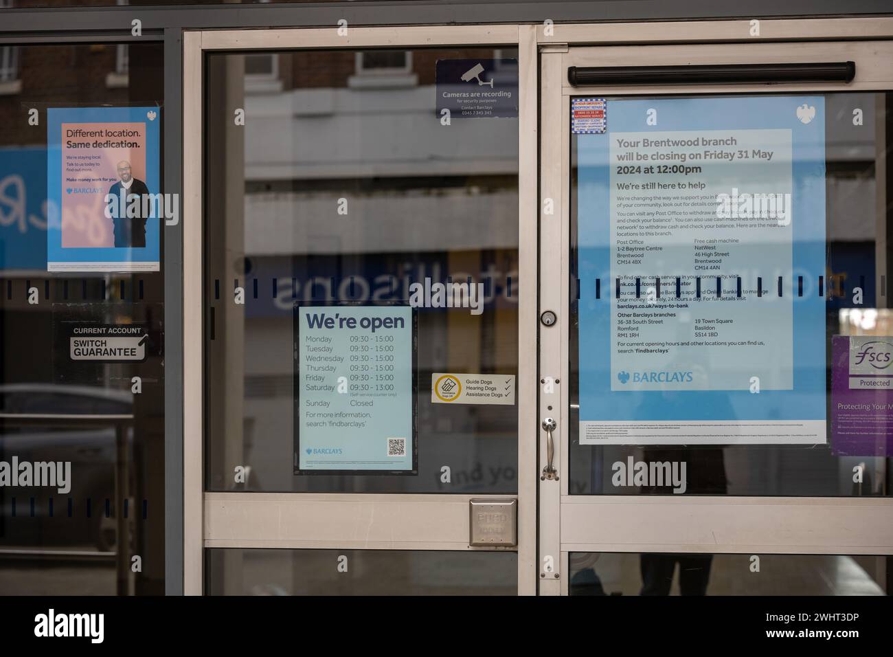 Bank branch closure Barclays branch in Brentwood Essex is set to close