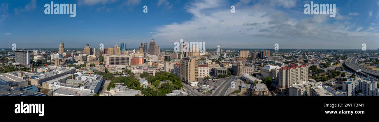 Aerial View Of The City Of San Antonio, Texas Stock Photo
