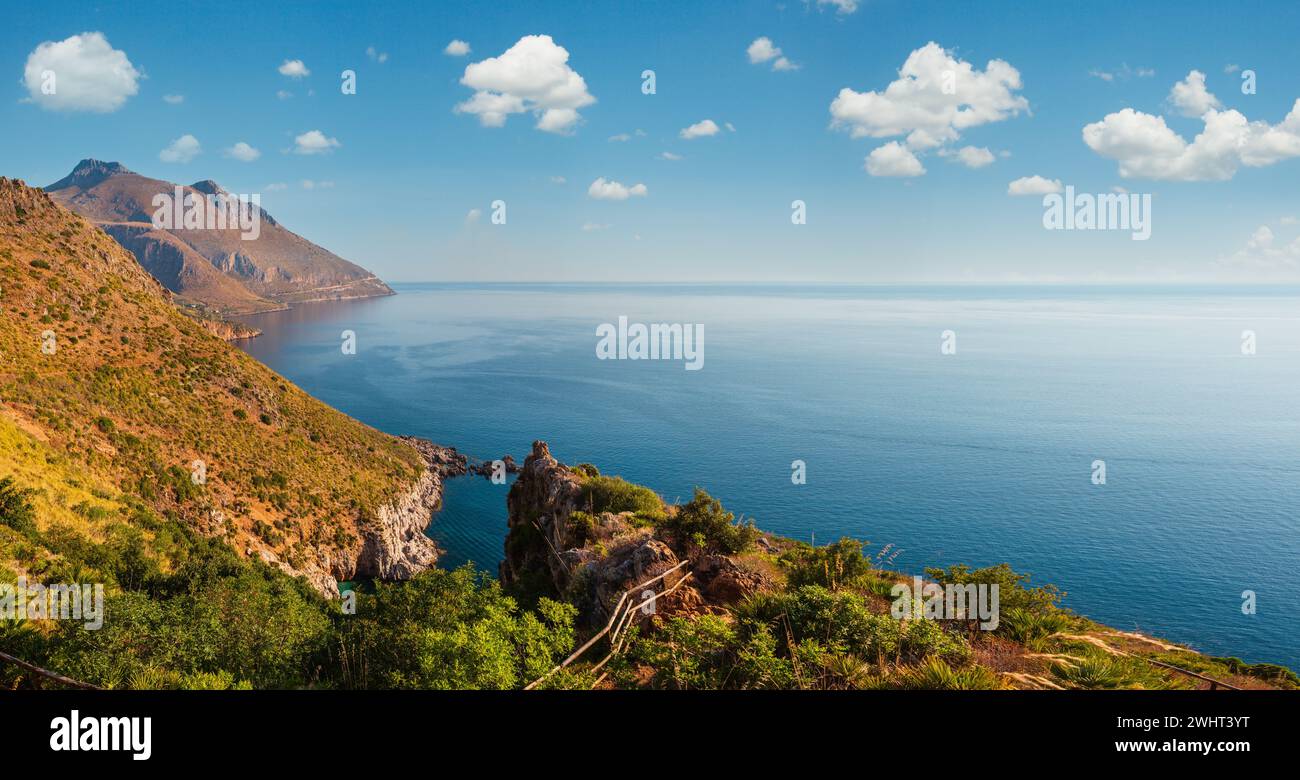 Zingaro sea coast, Sicily, Italy Stock Photo