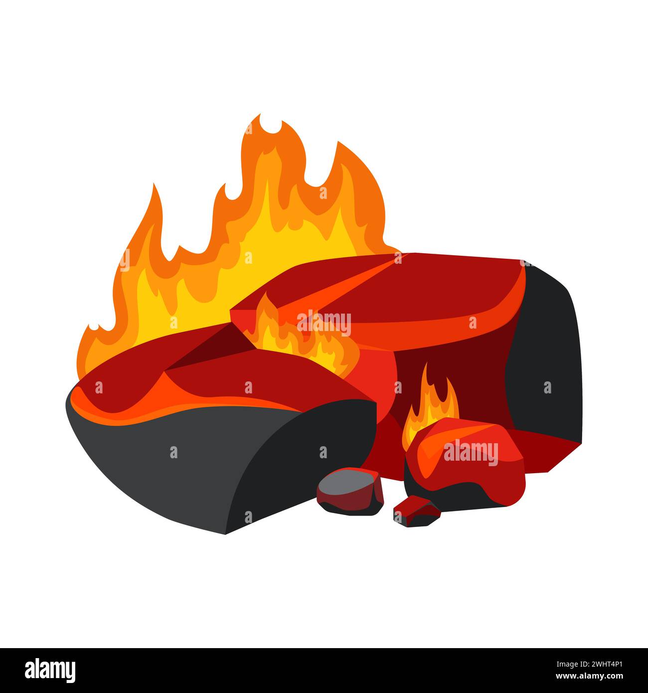 Coal ash heap Stock Vector Images Alamy