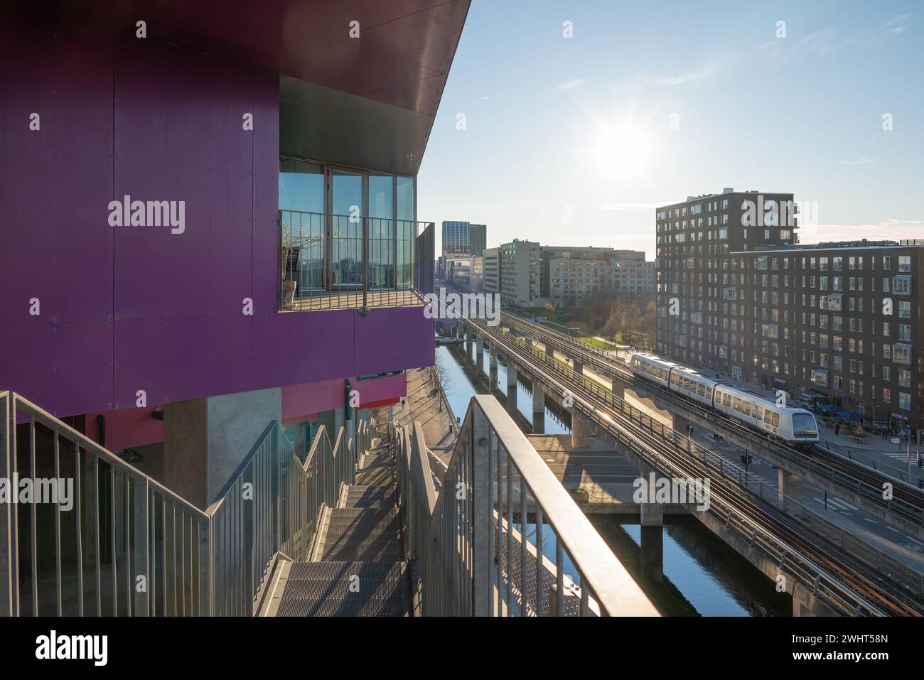 Copenhagen, Denmark - Mountain Dwellings by BIG (Bjarke Ingels Group) and JDS Stock Photo